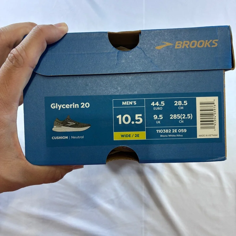Brooks Levitate 5 Mens Running Shoes Blue Black Silver 1103701D412 Neutral 10.5